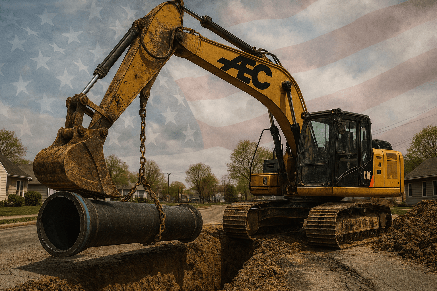 American Excavating construction equipment
